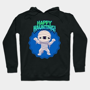 Halloween Kid Mummy Happy Haunting! shirt Hoodie